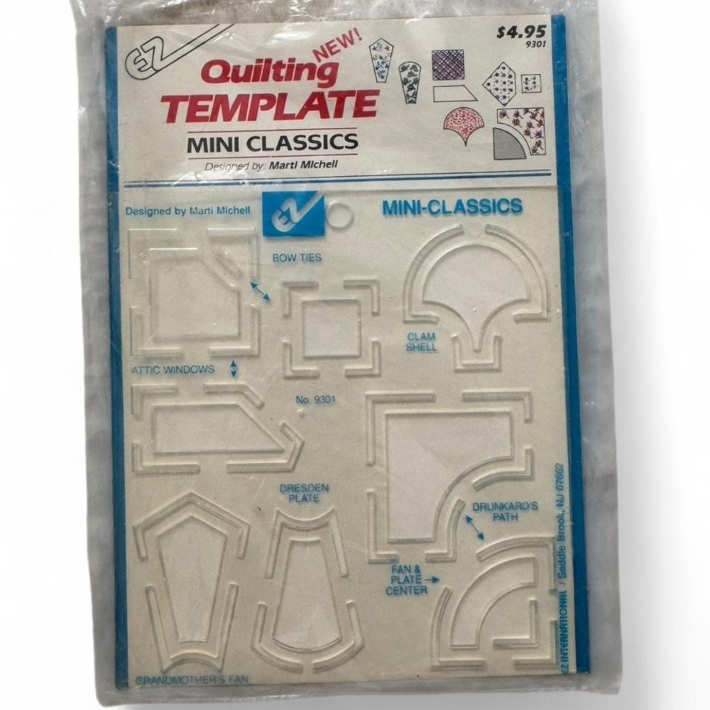 EZ Quilting Template Mini Classics #9301 6 Acrylic templates